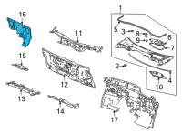 OEM Acura MDX Insert, Da/Bd Out Diagram - 74251-TYA-A01