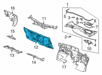 OEM Acura MDX Dashboard Lower Com Diagram - 61500-TYA-A00ZZ