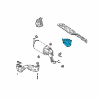 OEM 2005 Toyota MR2 Spyder Heat Shield Diagram - 58328-17020