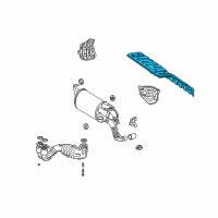 OEM 2001 Toyota MR2 Spyder Heat Shield Diagram - 58329-17011