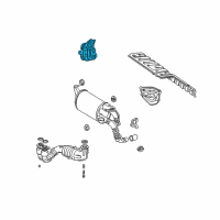 OEM 2004 Toyota MR2 Spyder Heat Shield Diagram - 58327-17030