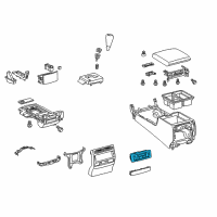 OEM 2010 Toyota Land Cruiser Dash Control Unit Diagram - 55900-60E42