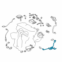 OEM Lexus Pipe, EGR, NO.1 Diagram - 25611-36010