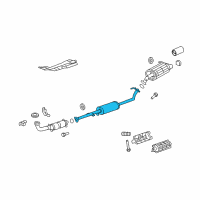 OEM 2008 Honda CR-V Pipe B, Exhuast Diagram - 18220-SXS-A01