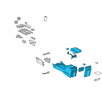 OEM Toyota 4Runner Console Assembly Diagram - 58910-35290-B0