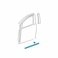 OEM 2010 Honda Odyssey Protector, R. FR. Door *B530M* (OCEAN MIST METALLIC) Diagram - 75302-SHJ-A22ZB