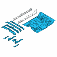 OEM 2013 Ford F-150 Floor Pan Diagram - BL3Z-1611135-B