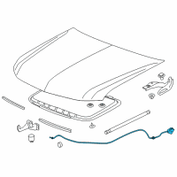 OEM 2016 Chevrolet Colorado Release Cable Diagram - 84279473