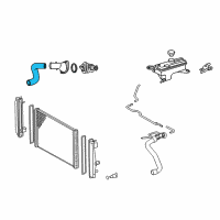 OEM 2014 Toyota RAV4 Lower Hose Diagram - 16572-0V180