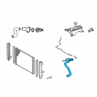 OEM 2016 Toyota RAV4 Upper Hose Diagram - 16057-0V011