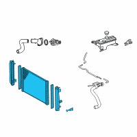 OEM 2017 Toyota RAV4 Radiator Assembly Diagram - 16400-0V031