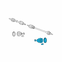 OEM 2002 Chrysler Town & Country Boot-Half Shaft Diagram - 4641181