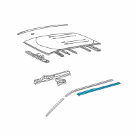 OEM 2002 Toyota Sienna Drip Weatherstrip Diagram - 62381-08010