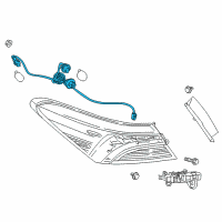 OEM 2022 Toyota Camry Socket & Wire Diagram - 81555-06720