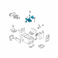OEM 2004 Lincoln Navigator Gearshift Housing Diagram - 2L7Z-7210-FC