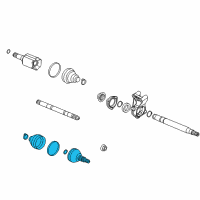 OEM 2017 Buick Regal Joint Kit-Front Wheel Drive Shaft Cv Outer Diagram - 13296187