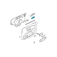 OEM 2003 Cadillac CTS Switch Asm-Side Window (Master) *Pewter *Pewter Diagram - 25748574