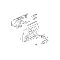 OEM 2007 Cadillac CTS Switch Asm-Rear Compartment Lid Release *Light Gray Diagram - 25721205