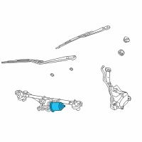 OEM 2004 Dodge Neon Motor-Windshield WIPER Diagram - 5014790AA