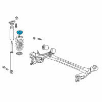 OEM 2021 Chevrolet Spark Insulator-Rear Spring Upper Diagram - 95167273