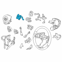 OEM 2016 Honda CR-Z Switch Assy., R. Paddle Shift *NH167L* (GRAPHITE BLACK) Diagram - 78560-SZT-N81ZA