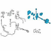 OEM Hyundai Tiburon Pump Assembly-Power Steering Oil Diagram - 57100-2D151