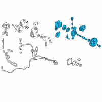 OEM 2008 Hyundai Tiburon Pump Assembly-Power Steering Oil Diagram - 57100-2D151