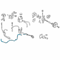 OEM 2004 Hyundai Tiburon Tube & Hose Assembly-Return Diagram - 57560-2C000