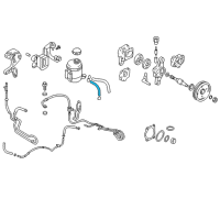 OEM 2004 Hyundai Tiburon Hose Assembly-Return Diagram - 57535-2C000