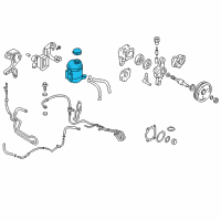 OEM Hyundai Tiburon Reservoir Assembly-Power Steering Diagram - 57150-2C000