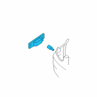 OEM 2005 Hyundai Accent Lamp Assembly-Reflex Reflector & Side Marker Front, R Diagram - 92302-25600