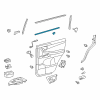 OEM 2017 Toyota Land Cruiser Belt Weatherstrip Diagram - 68174-60050