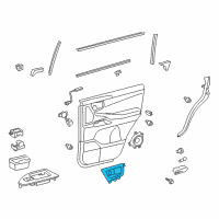 OEM 2010 Lexus LX570 Rear Door Inside Handle Sub-Assembly Left Diagram - 67608-60020-C0