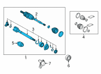 OEM Toyota Venza Axle Assembly Diagram - 43410-48160