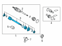 OEM 2018 Toyota Camry Inner Joint Diagram - 43040-33030