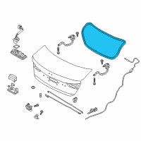 OEM Hyundai Elantra Weather Strip-Trunk Lid Diagram - 87321-F3000