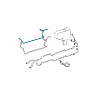 OEM 2001 Toyota Sienna A/C Liquid Line Hoses Diagram - 8871545010