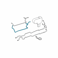 OEM 2000 Toyota Sienna A/C Liquid Line Hoses Diagram - 8871745030