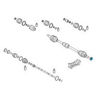 OEM 2015 Kia Rio Nut-Castle Diagram - 495513X100