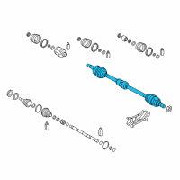 OEM 2017 Kia Rio Shaft Assembly-Drive, LH Diagram - 495001W200SJ