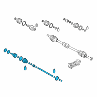 OEM 2016 Kia Rio Joint & Shaft Kit-Front Diagram - 495811W300