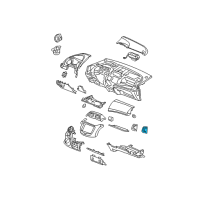 OEM 2013 Honda Fit Holder, Usb Cord *NH167L* (GRAPHITE BLACK) Diagram - 77506-TK6-A00ZA