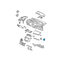 OEM Honda Fit Holder, Usb Cord *NH167L* (GRAPHITE BLACK) Diagram - 77506-TK6-A00ZA