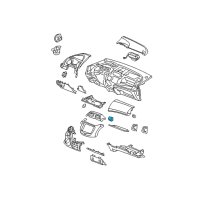 OEM 2013 Honda Fit Holder, Pen Diagram - 77512-TF0-003