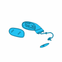 OEM 2005 Chevrolet Corvette Mirror Outside Diagram - 15795841