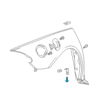 OEM 2016 Dodge Viper Screw-HEXAGON Head Diagram - 6100567