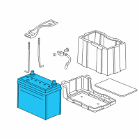 OEM 2007 Honda CR-V Battery (51R/500Amp85) Diagram - 31500-SR1-100M