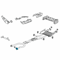 OEM Chevrolet Camaro Muffler & Pipe Clamp Diagram - 22906770