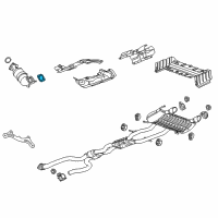 OEM 2012 Chevrolet Corvette Connector Pipe Gasket Diagram - 21992620