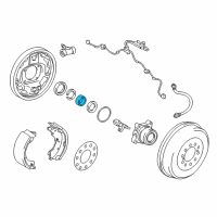 OEM 2010 Lexus GX460 RETAINER, Rear Axle Bearing Diagram - 42423-60050